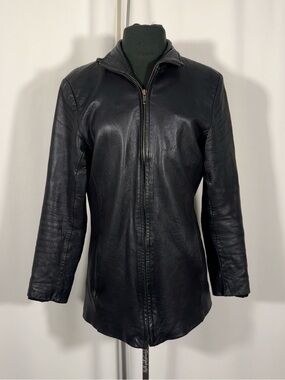 Vintage Canyon Outback Black Leather Jacket